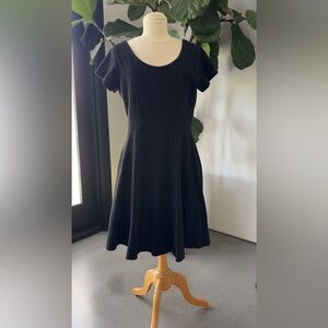 Anthropologie- black knit dress